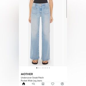 MOTHER Undercover Sneak Patch
Pocket Wide Leg Jeans